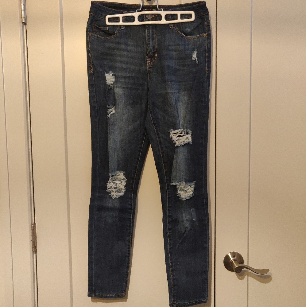 Almost Famous ripped skinny jeans